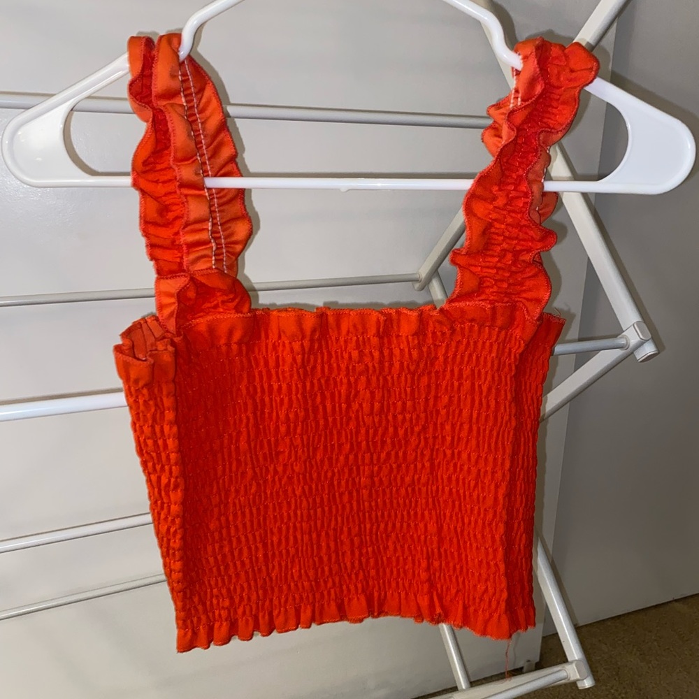 Red Tank Crop Top